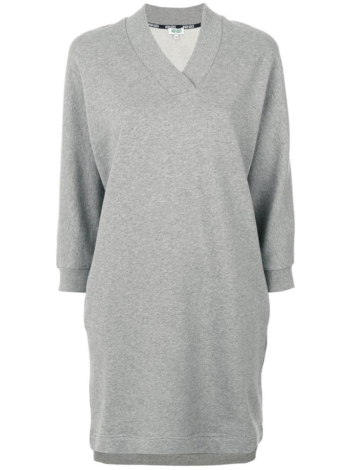 Kenzo - Sweat Dress - Women - Cotton - S, Grey, Cotton