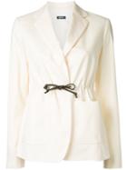 Jil Sander Navy Tied Blazer, Women's, Size: 34, Pink/purple, Cotton/spandex/elastane
