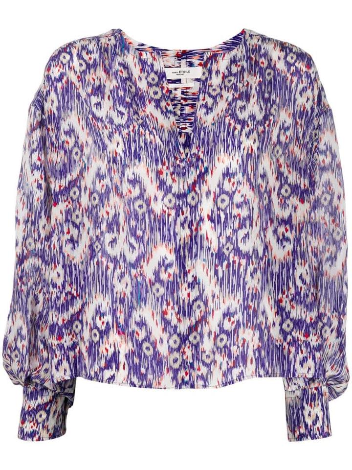 Isabel Marant Étoile All-over Print Blouse - Blue