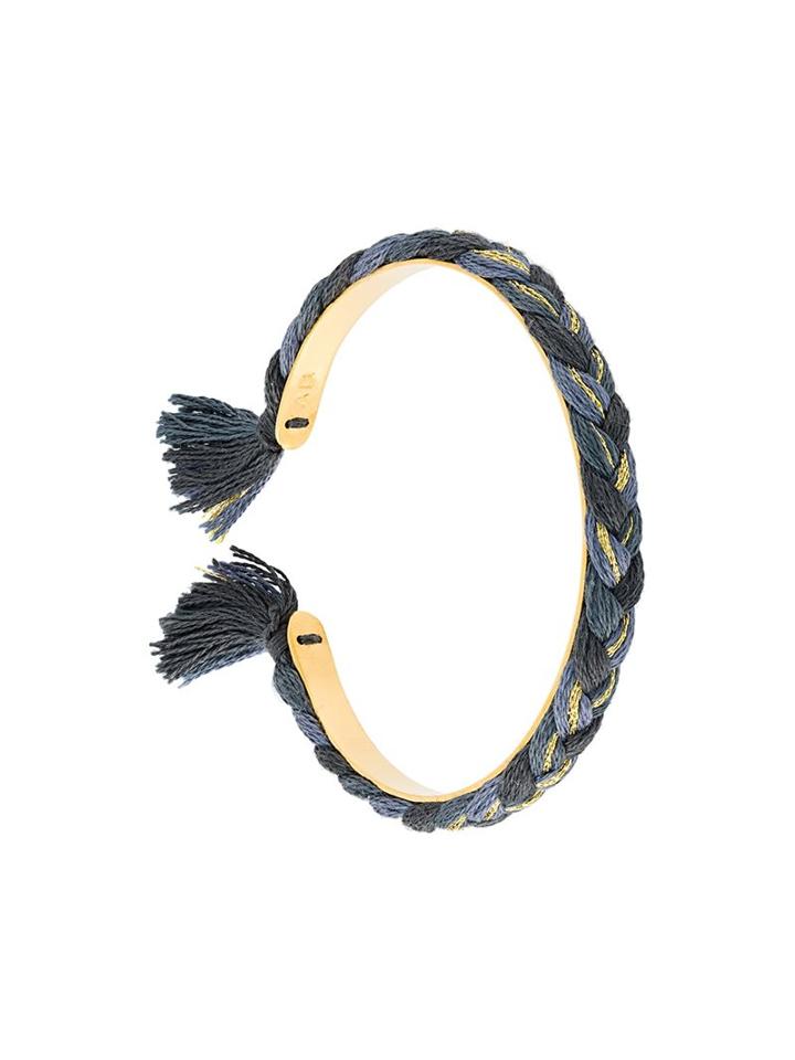 Aurelie Bidermann Braided Bracelet, Women's, Grey