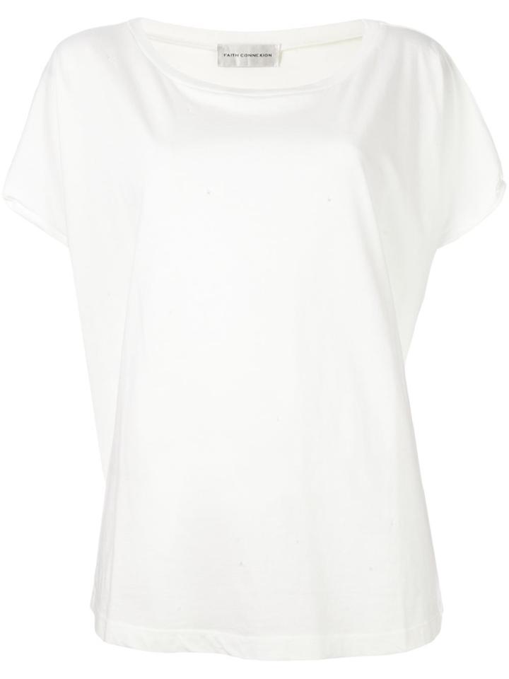 Faith Connexion Cropped T-shirt - White