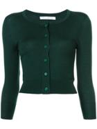 Oscar De La Renta Cropped Cardigan - Green