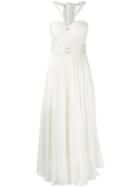 Maria Lucia Hohan - Draped Dress - Women - Silk/nylon/spandex/elastane - 38, White, Silk/nylon/spandex/elastane