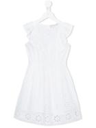 Stella Mccartney Kids Embroidered Dress, Girl's, Size: 10 Yrs, White