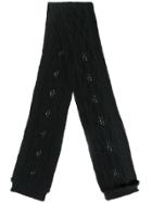 Ermanno Scervino Trim Detail Scarf - Black