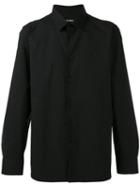 Raf Simons Classic 'r' Shirt, Men's, Size: 52, Black, Cotton/polyurethane