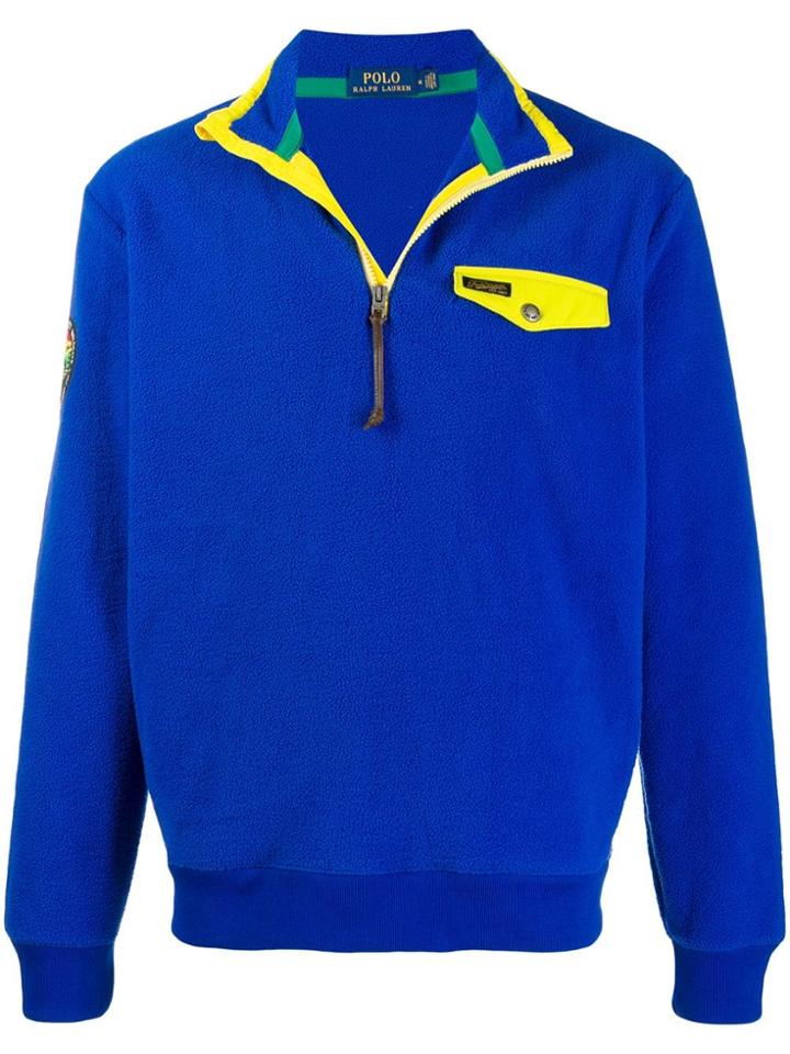 Polo Ralph Lauren Half-zip Sweatshirt - Blue