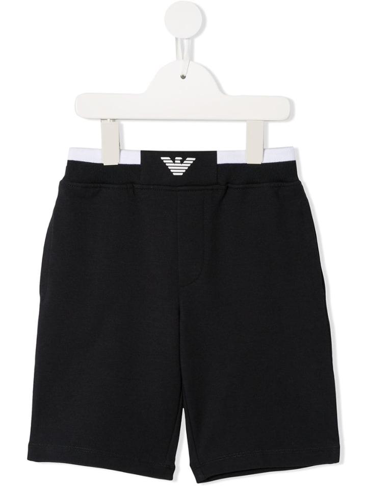 Emporio Armani Kids Teen Casual Shorts - Blue