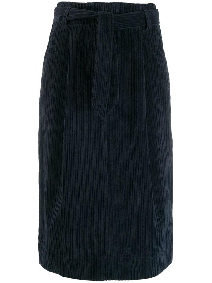 Ymc Corduroy Skirt - Blue