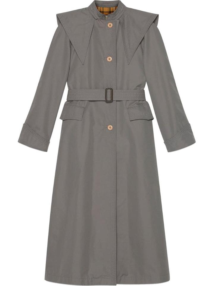 Gucci Belted Trench Coat - Grey