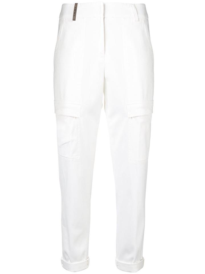Peserico Pantaló Cargo - White