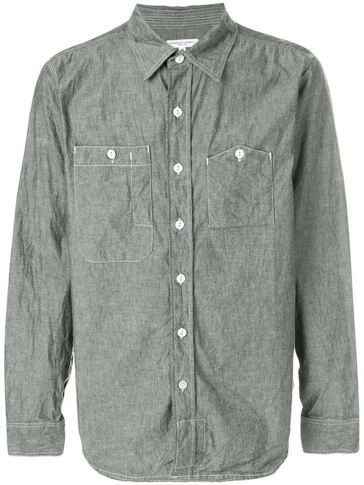 Engineered Garments Chambray Patch Pocket Shirt - Grey