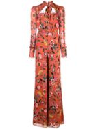 Alexis Imogene Floral Print Jumpsuit - Red