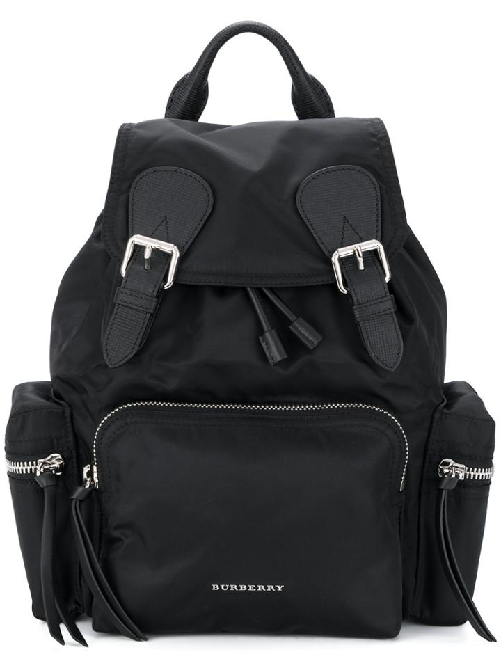 Burberry Logo Backpack - Black