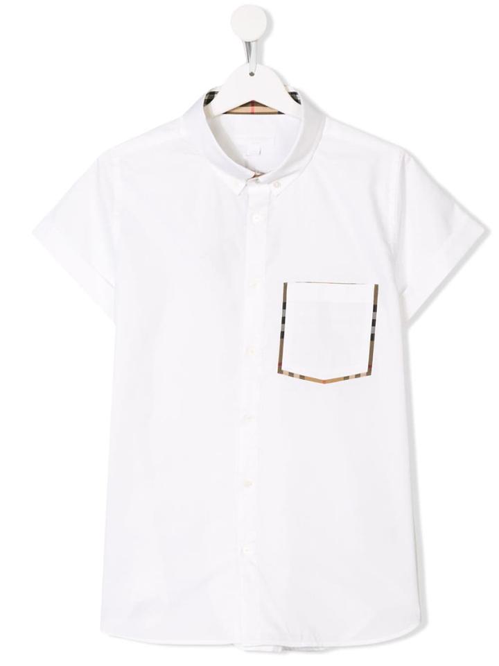 Burberry Kids Teen Button Down Shirt - White