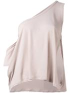 Iro - Kael Asymmetric Top - Women - Silk/cotton - L, Nude/neutrals, Silk/cotton