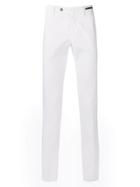 Pt01 White Slim Fit Trousers