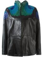 Jitrois Embroidered Collar Jacket, Women's, Size: Medium, Black