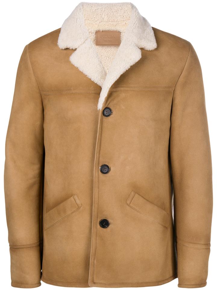 Prada Sheepskin Jacket - Brown