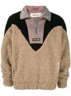 Misbhv Zip Up Fleece Sweater - Neutrals