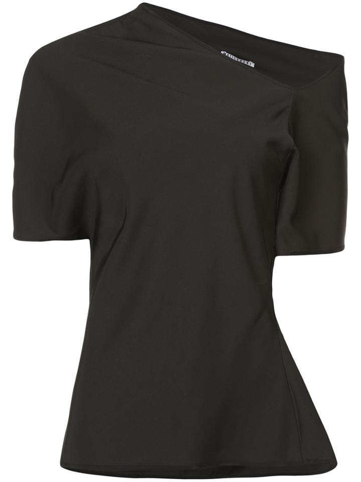 Maticevski Asymmetric Luminosity Blouse - Black