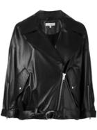 Iro - Zipped Jacket - Women - Lamb Skin/viscose/polyester - 36, Women's, Black, Lamb Skin/viscose/polyester