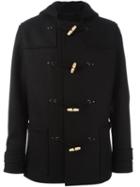 Lanvin Classic Duffle Coat, Men's, Size: 52, Black, Viscose/virgin Wool