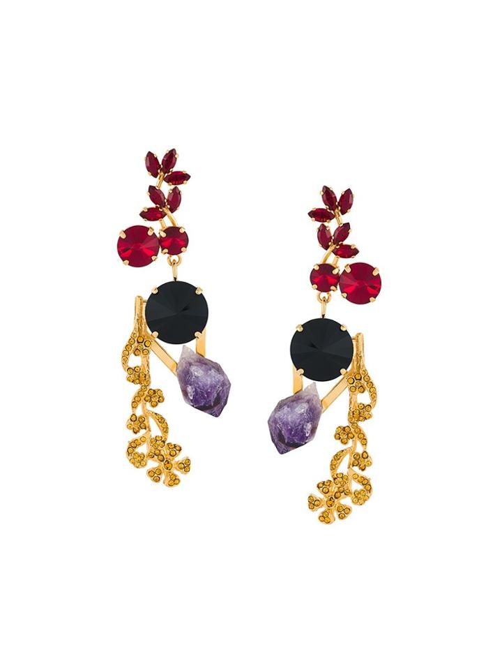 Marni Runway Clip-on Earrings - Metallic