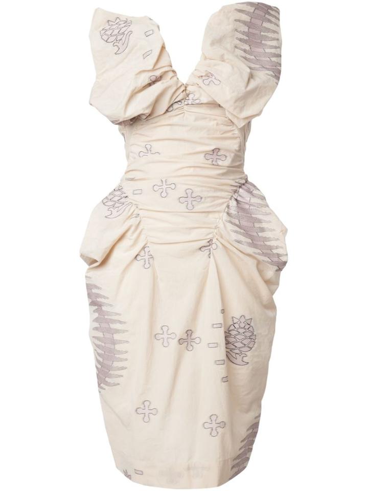 Vivienne Westwood Gold Label 'lisetta' Pencil Dress, Women's, Size: 8, Yellow/orange, Cotton/polyester