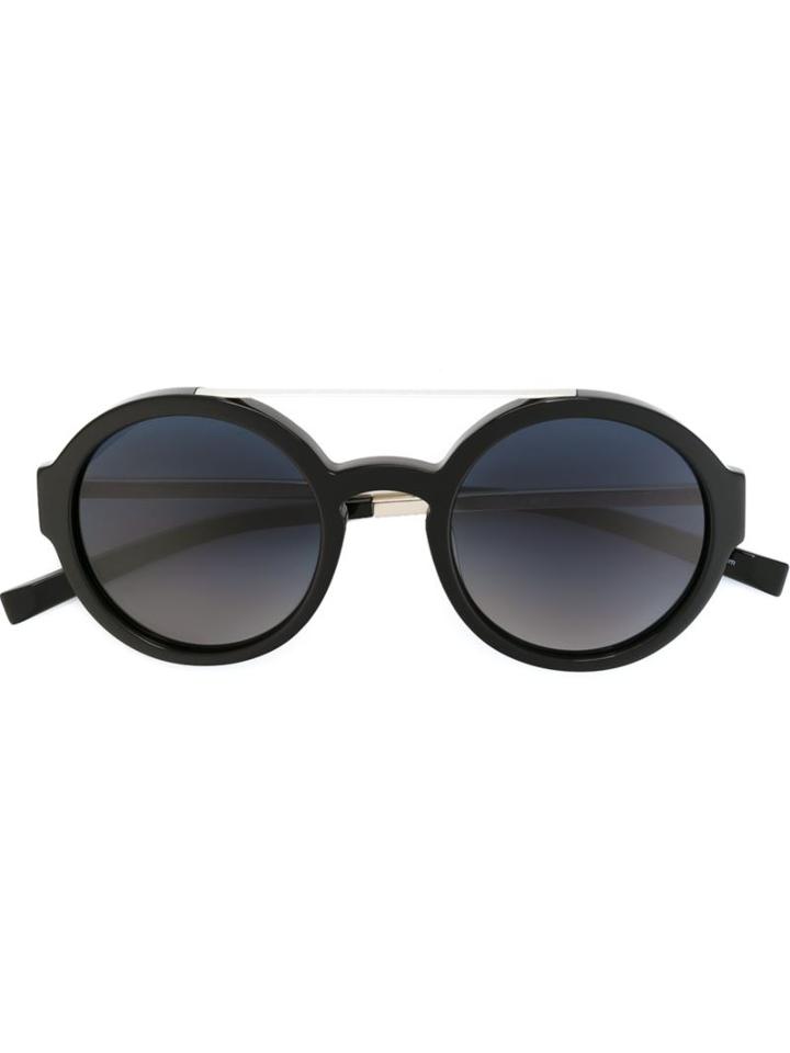 Jil Sander Metal Arm Round Sunglasses