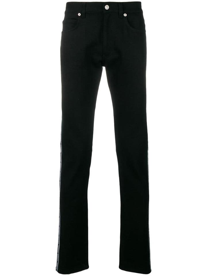 Versace Logo-strip Jeans - Black