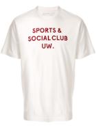 Universal Works Social Club Print T-shirt - White