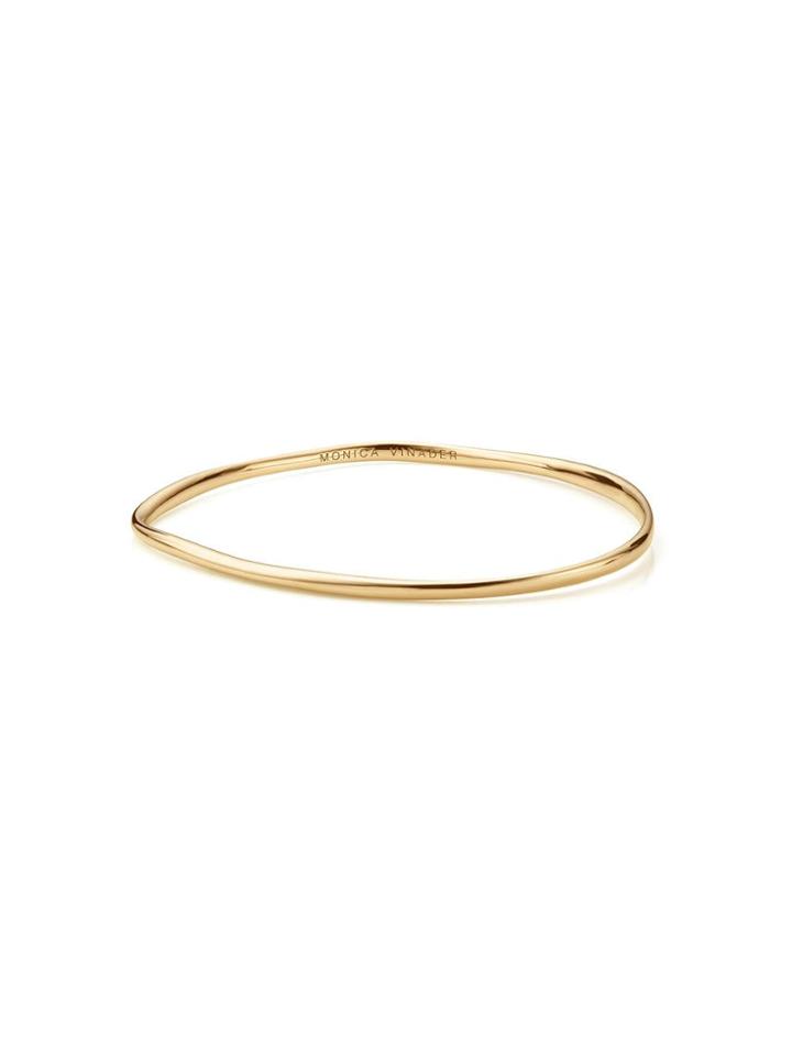 Monica Vinader Gp Nura Reef Gold Vermeil Bangle
