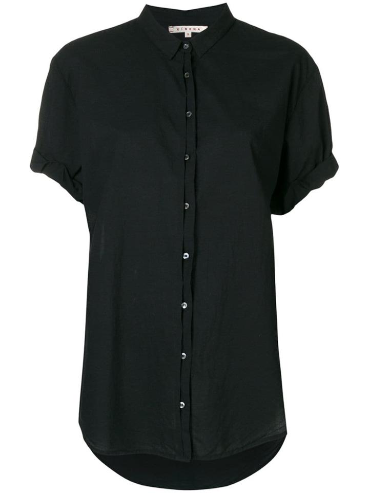Xirena Boxy Shortsleeved Blouse - Black