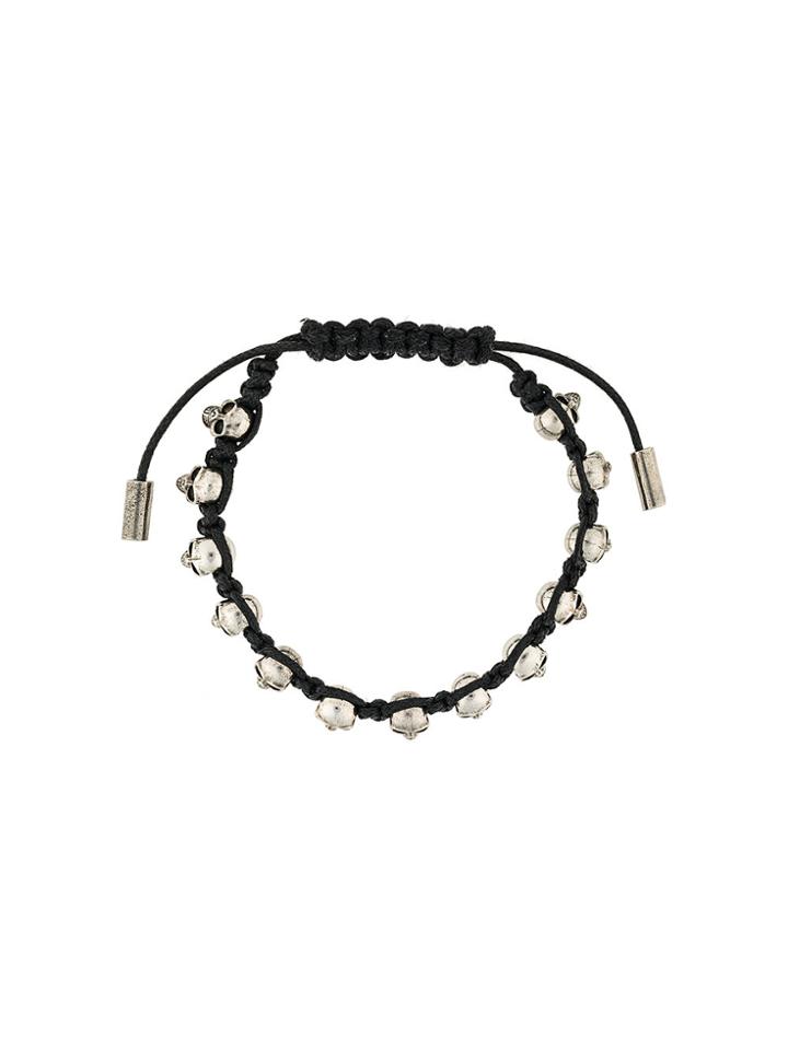 Alexander Mcqueen Multi Skull Bracelet - Black