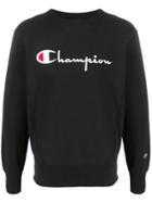 Champion Big Script Crewneck Sweatshirt - Black