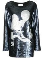 Faith Connexion Mickey Mouse Embellished Sweater - Blue