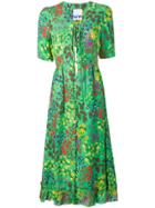 Sjyp Floral Print Dress - Green