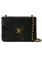 Chanel Vintage V-stitched Crossbody Bag