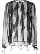 Thomas Wylde Silk 'enlighten' Blouse, Women's, Size: Large, Black, Silk