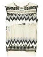 Maison Margiela Distressed Knitted Top - Neutrals