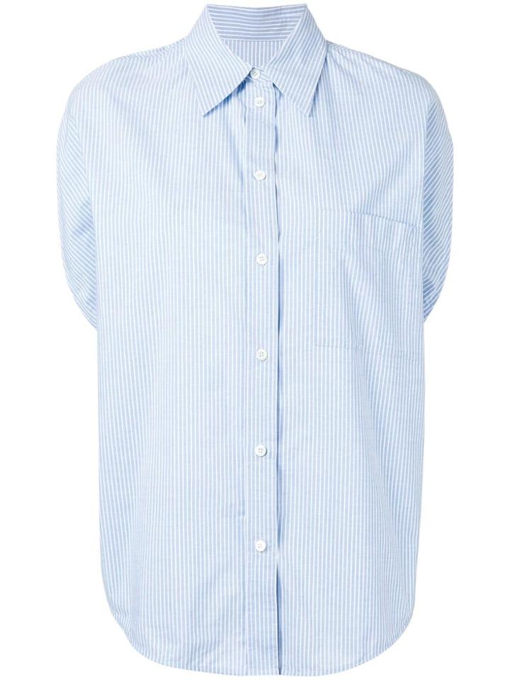 Mm6 Maison Margiela Striped Shirt - Blue