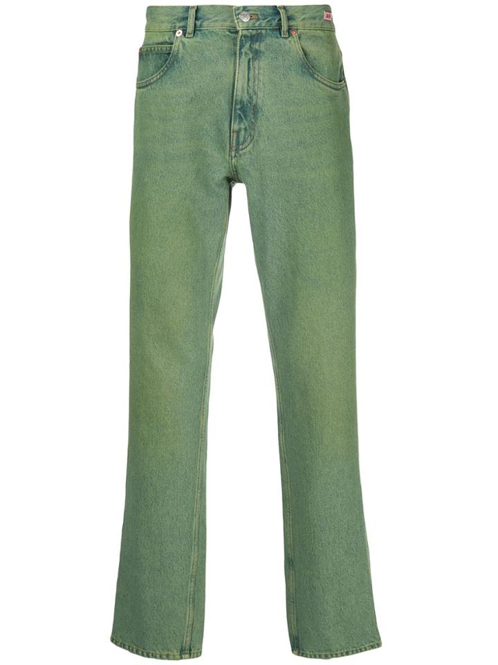 Martine Rose Mid-rise Straight-leg Jeans - Green