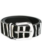 Isabel Marant 'zap' Belt, Women's, Size: Small, Black, Calf Leather/calf Hair