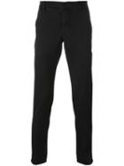 Dondup Slim Fit Chinos, Men's, Size: 33, Black, Cotton/spandex/elastane