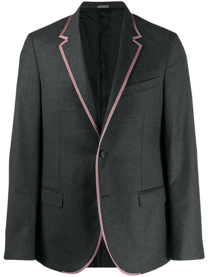 Lanvin Pink Trim Blazer - Grey