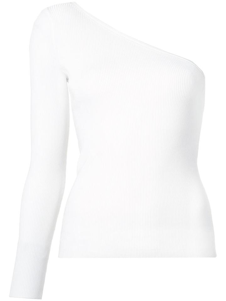 Elizabeth And James One-shoulder Top, Women's, Size: Xs, White, Viscose/nylon/spandex/elastane