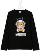 Moschino Kids Teddy Bear Astronaut Top - Black