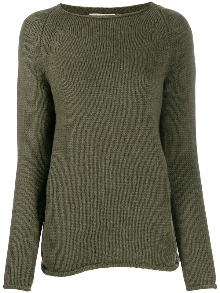 Forte Forte Knitted Plain Jumper - Green