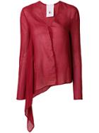 Lost & Found Rooms Long-sleeve Asymmetric Top - Red